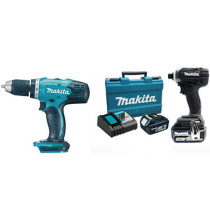 Bộ sản phẩm máy khoan, máy vặn vít Makita DLX2240 Bộ sản phẩm máy khoan, máy vặn vít Makita DLX2240